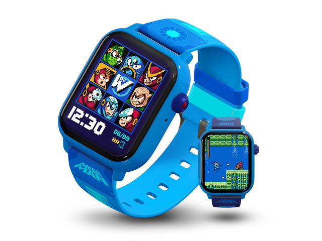 Mega Man Retro Gaming Smartwatch, Built from Mega Man 2 Classic & Arcade Modes, No Wi-Fi or Bluetooth, Heart and Calories Tracking, Digital...