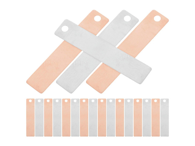 20pcs Pure Zinc Anode Sheet Diy Sheet Anode Sheet Zinc Copper Sheet For Fruit Power Scientific Class Experim