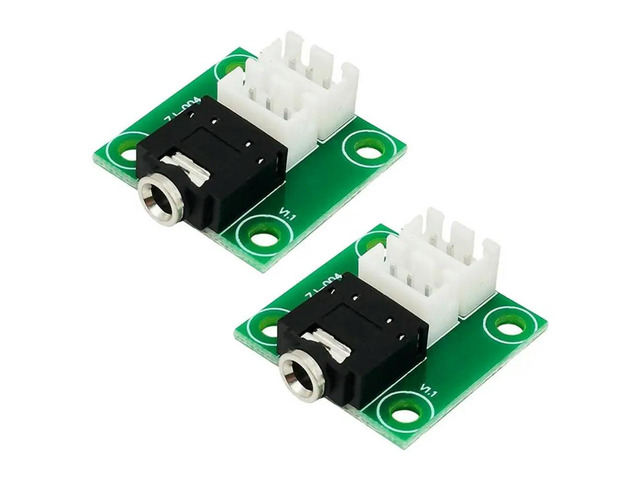 XH2.54 3P Terminal Headphone Amplifier Chassis 2PCS 3.5MM Audio Signal Transfer Lead Board DIY Wiring Board