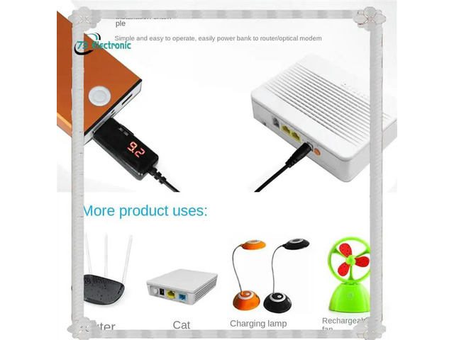 USB DC 5V To 9V 12V Power Cable Charging Line For Route Charge Adapter Wire USB Boost Module Converter Via