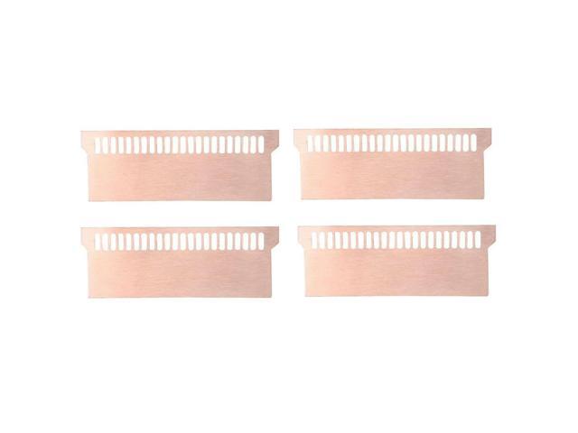 4 Pcs Pure Copper Notebook Gaming Laptop Memory Heatsink Cooling Radiator RAM Memory Cooler Heat Sink 0.5Mm