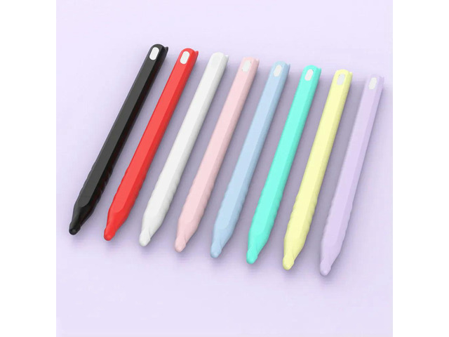2Pcs Silica Gel Cat Head Pencil Case Compatible Pencil 2Nd Gen Cartoon Cover Stable Color Protective Case Pen Sleeve