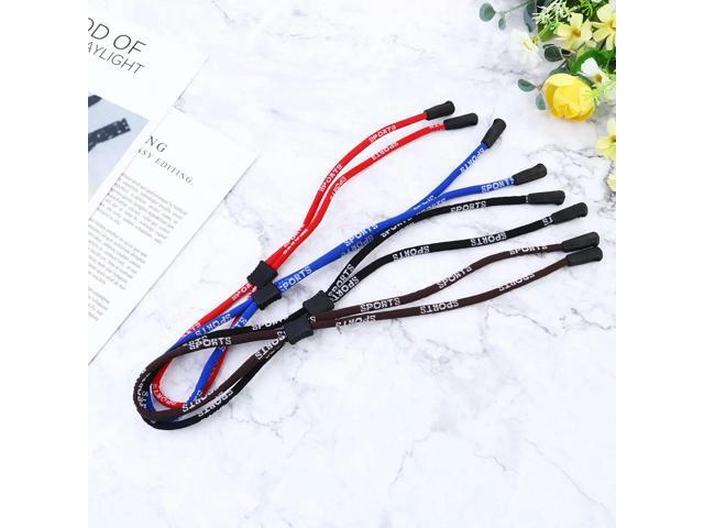 4Pcs Eye Glasses Rope Lightweight Non-Slip Eyewear Strap Adjustable Sports Rope Outdoor Colors Non-Slip Eyewear Strap