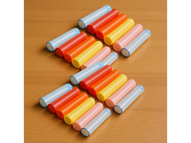 50Pcs Colorful Pencil Caps Plastic Protective Transparent Pencil Lid for Students Boys Girls School Art Stationery Supplies
