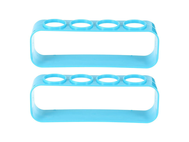 2 Pcs PVC Test Tube Rack Display Stand ganizer Holder For Chemical Tubes Tubular Shelf Rack Container Holder Stand