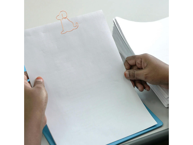 25Pcs Dog Shape Paper Clips l Animal Shaped Clips for Organizing Documents Memo Clamps Office Supplies Bookmark Pin
