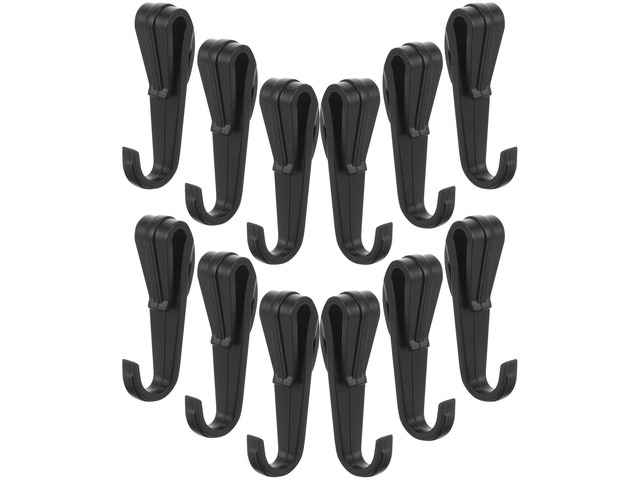 12Pcs Hardhat Clips Headlamp Hook Lightweight Clip Work Safety Headlight Fixture Headlight Clip Work Headlamp Hook