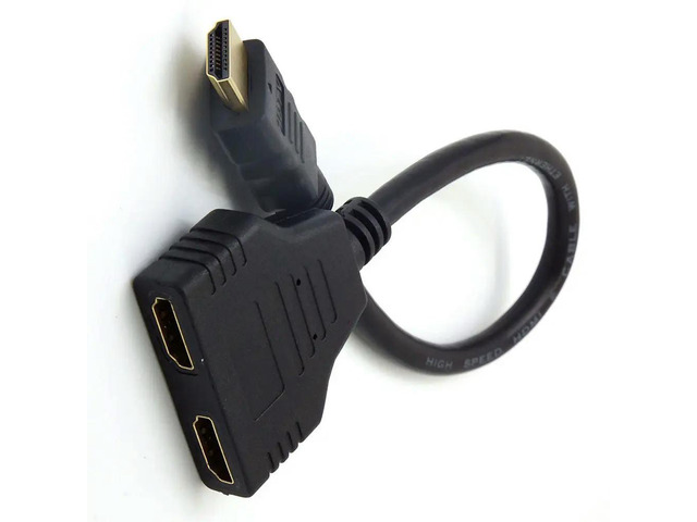 1Pcs Professional Hdtv Splitter Extension Cable 1 Out Male to Female Adapter Cord Clear Hd Signal Transfer Adapter Sub-Line