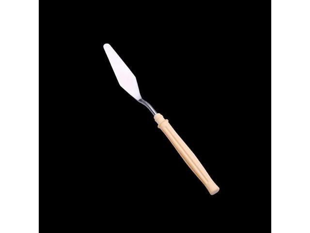 5Pcs Oil Painting Tool Set Multiple Shapes Premium Stainless Steel Plastic Pigment Mixing Scraper Artist Color Mixing Spatulas