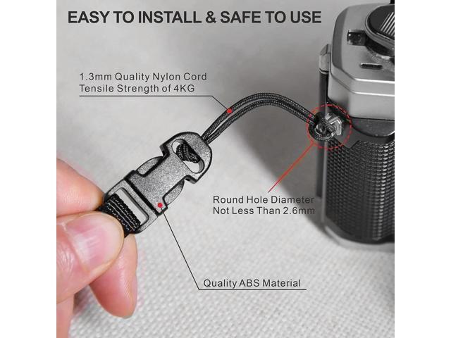 16 Pcs Quick Release Camera Strap QD Loops Connector Adapter Camera Quick Release Clip For Digital Cameras, Bin