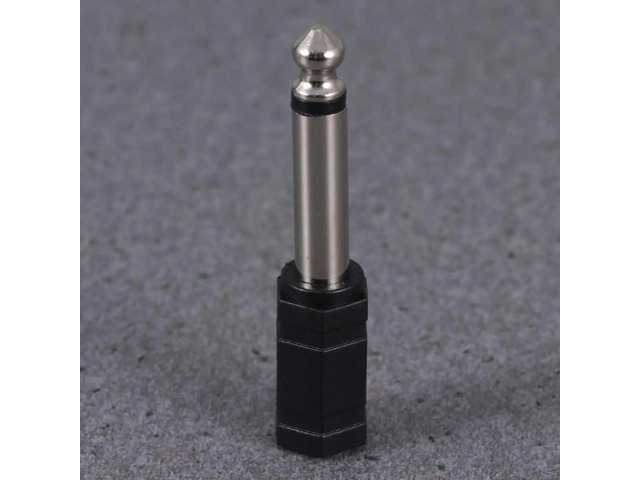 12Pcs 6.35mm Male to 3.5mm Female Audio Adapter Connector Converter for Amplifier Headphone Microphone Speaker Keyboard Drum