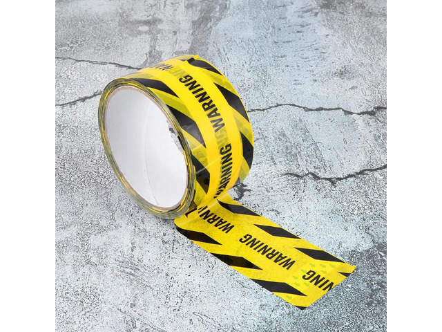 1 Roll Warning Safety Tape Yellow Strong Adhesive for Walls Floors Pipes Heavy Traffic Industrial Strength Safety Stripes
