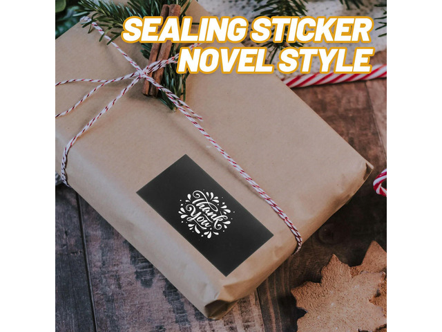 100Pcs Thank You Sticker els Paper Adhesive Sealing Stickers for Gift Boxes Envelopes Bakery Packaging Thank You Stickers