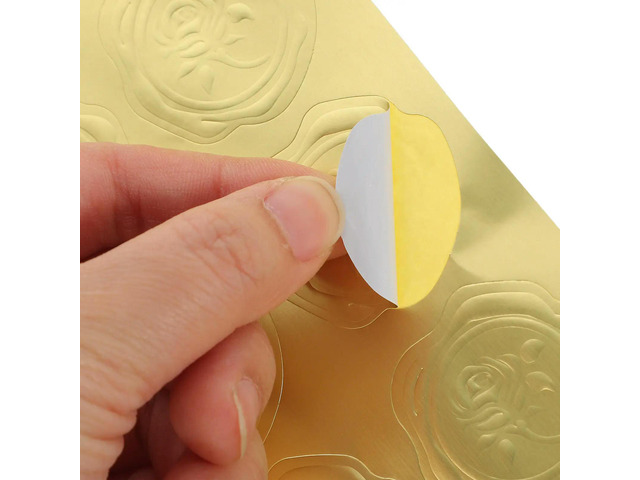 10 Sheets Fine Detail PVC Adhesive Seal Stickers for Household Gift Packaging Envelope Sealing Baking Cake Bags Wedding Favors