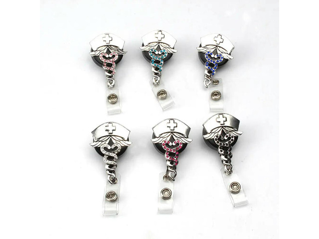 Telescopic Badge Holder for Nurses Doctors Students Office Staff Restaurant Servers Id Card Key Lanyard Name Tag Clip l