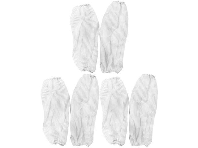 3Pairs Disposable Anti-Static Arm Sleeves Waterproof Dust-Proof Oilproof Quick-Dry Elastic Cuff for Factory Hairdressing Food