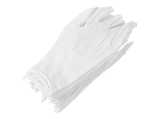 6Pairs Mens Cotton Work Gloves Jewelry Inspection Cotton Gloves for Coin Silver Handling Lightweight Breathable Comfort Fit Xl