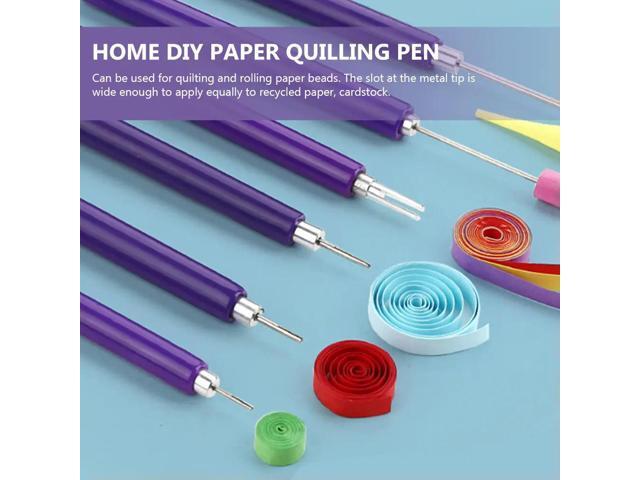 1Set Stainless Steel Slotted Quilling Pen Set for DIY Paper Crafts Quilling Bead Rolling Tool Card Making Scrapbooking Origami