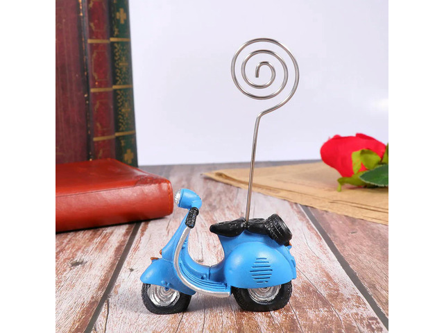 1Pcs Mini Electric Resin Photo Clip Memo Holder Table Number Sign Stand for Wedding Engagement Birthday Graduation Hotel