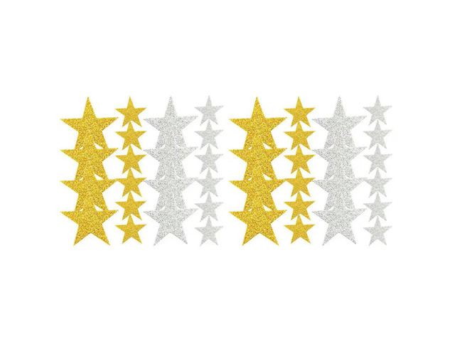 300Pcs Large Glitter Star Stickers Eva Foam Easy Peel Stick Remove No Residue for School Projects Crafts Festive Party