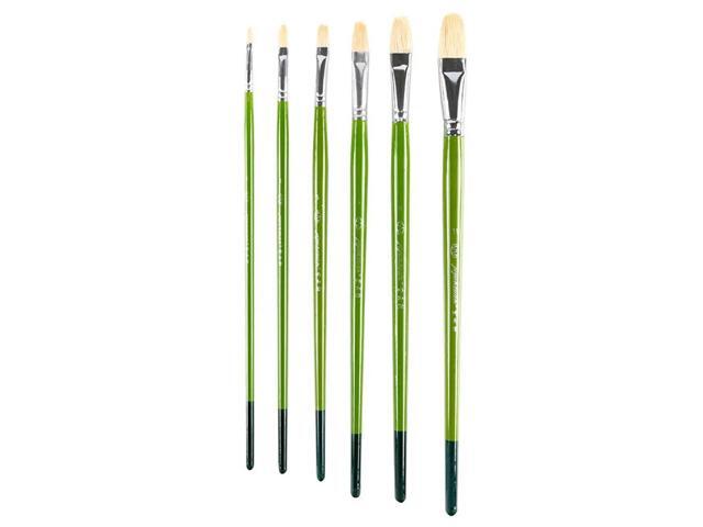 1Set Oil Paint Brushes Set Professional Wooden Handle Watercolor Acrylic Gouache Painting Kit for Students Beginners Artists