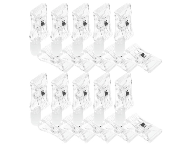 10Pcs Double Sided Plastic Clip Price Tag Holder Sign Display Stand for Merchandise Banner Photo Memo Office Desktop Decoration