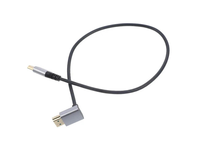 8K Hd Monitor Connector Downwards Angle Male to Male Video Cable TV Pc Laptop Display Wire High .1 Video Cord for Home