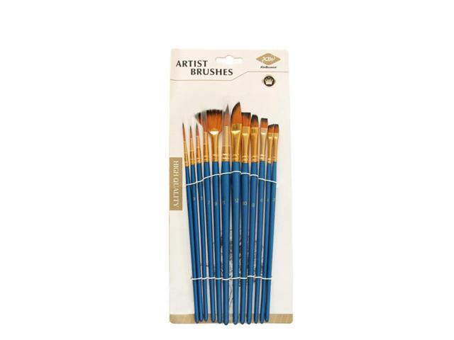 14pcs Shimmer Blue Paintbrush Palette Set Nylon Painting Brushes For Artists Color Mixing Drawing Art Tools Painting