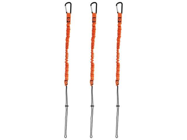 Tool Lanyard,3 Pcs Safety Lanyard with Carabiner,Shock Absorbing Safety Lanyard Adjustable Safety Lanyard for Work Tools