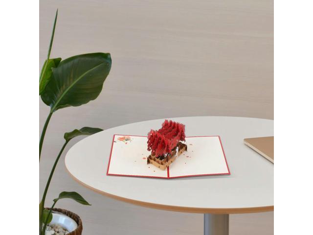 Romantic 3D Cuckoo Bird Love Greeting Card Valentine Day Blessing Message for Lover Friends Valentine's Day Greeting Cards