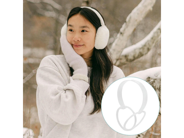 10Pcs Plastic Earmuff Frame Shelf Foldable Space Saving Transparent Design Winter Earmuff Frame Holder for DIY Crafting