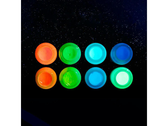 5Pcs 15G Glow in The Dark Luminous Paint Set Thick Creamy Fast-Drying Neon Fluorescent Pigment for Nail Art Epoxy Resin Crafts