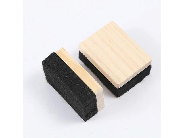 5Pcs Mini Wooden Blackboard Erasers Felt Padding Efficient Chalk Removal Chalkboard Eraser for Classroom School Supplies
