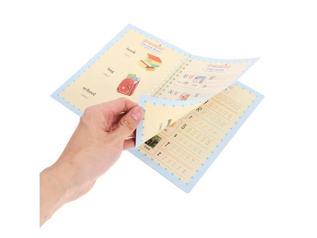 1Set Groove Copybook Handwriting Practice Book Calligraphy Exercise Board Kids Writing Practice Tool Homeschool Supplies