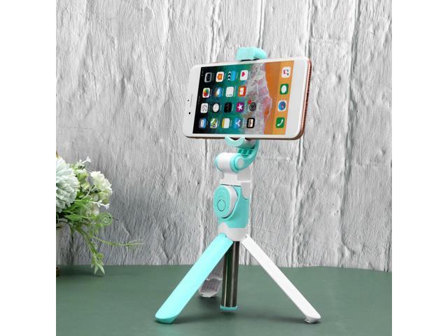 Mobile Phone Tripod Selfie Stick Green Phone Holder Clip Stand Remote Self-Timer Tripod for phone Outdoor