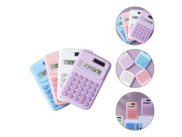 4Pcs Pocket Calculator Calculator for Students Office School Basic Math Functions Handy Counting Tool