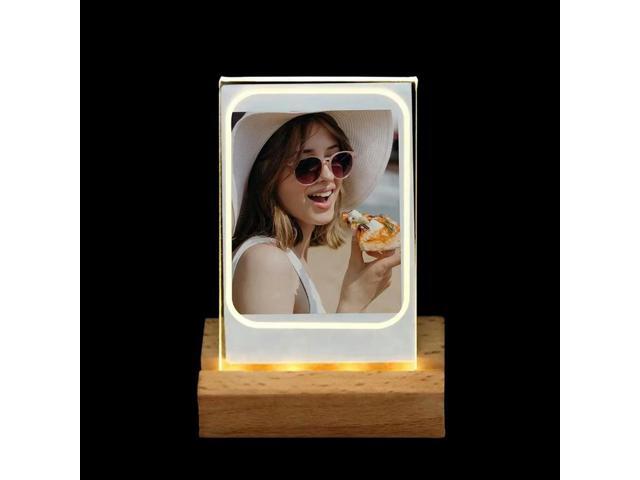 4Pcs 3 Inch Frame For Fujifilm Instax Mini 12 Film LED Light Transparent Photo Frame For Instant Camera Mini 11