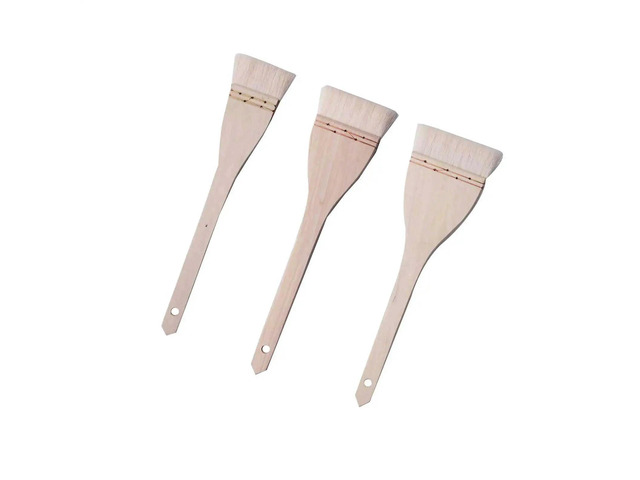 3Pcs Wool Hair Painting Brushes Hand Drawing Set Copper Wire Lightweight Oil Wall Painting Hand Drawing Wool Hair