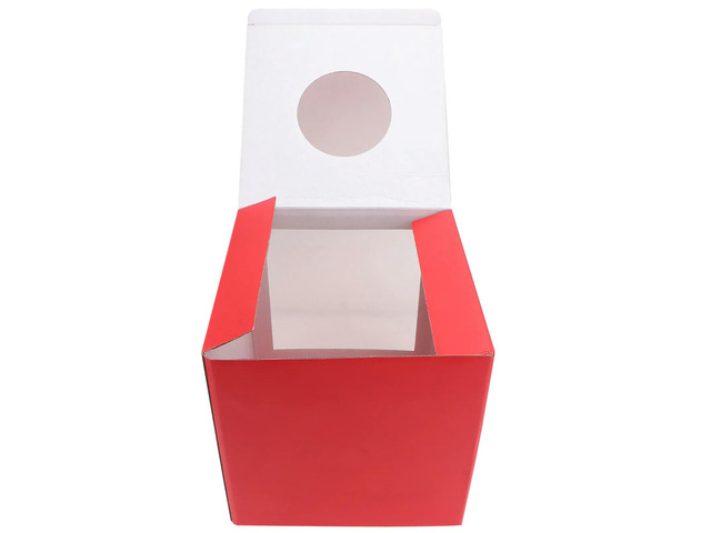 1Pcs Red Lottery Box Draw Box for Party Game Ballot Drawing Annual Meeting Event Simple Reusable Lightweight Design