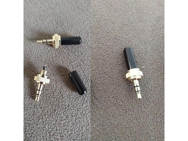 20Pcs 3.5Mm Plugs l Connector Mini 3.5Mm Screw Lock Stereo Jack Plug With M6 Internal Thread