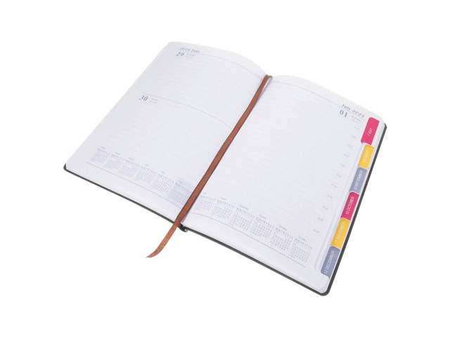 Premium Smooth Writing English Notebook Planner 2024 Daily to Do List Notepad Lightweight Agenda for Office School Home