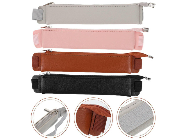 4Pcs Simple Elegant Pen Pouch with Elastic Band for Notebook Journal Fountain Ballpoint Pens Pen Holder Pouch