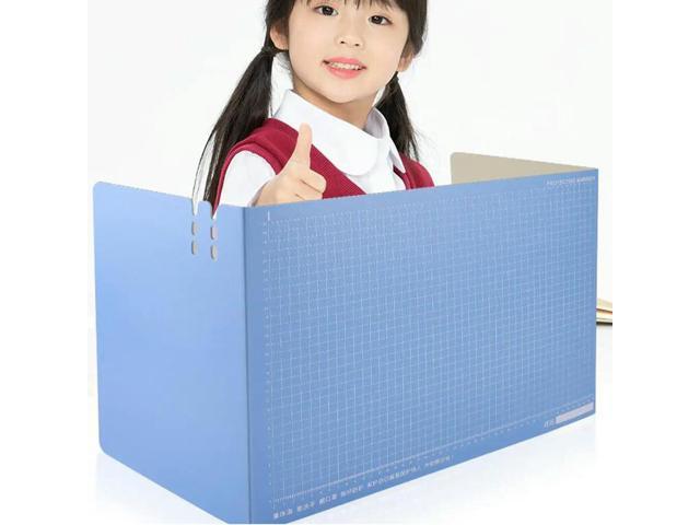 L Size Desktop Divider Board Premium PP Material Office Desktop Baffle Create Private Workstation Fast Setup Random Color