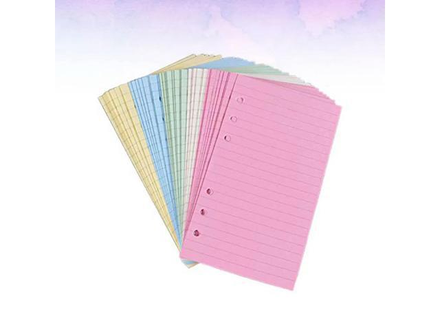 2 set A5 Horizontal Pattern Loose-Leaf Notebook Paper Colorful Smooth Writing Sheets For Journaling Note Taking Home Office
