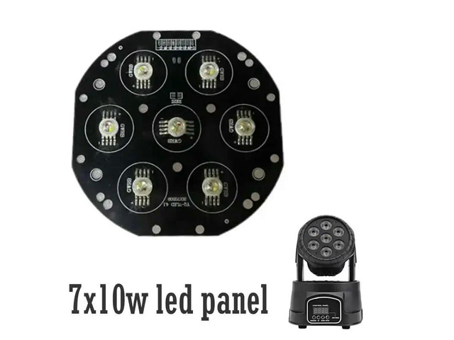 2pcs/lot 7X10W RGBW Moving Head Light LED Panel Light Source