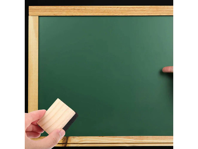6Pcs Wooden Felt Chalkboard Eraser Blackboard Chalk Eraser for School Classroom Office Home Training Institutions Dust Free