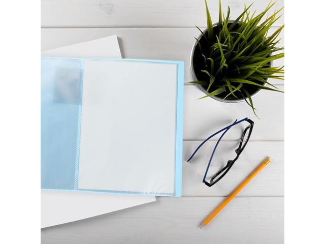 2Pcs A4 Plastic Document Folders Premium Thick Material Neat File Classification Easy Paper Sorting Office School Household