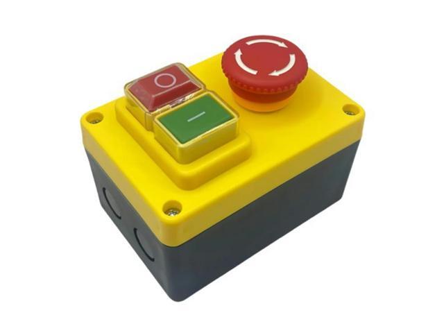 KJD17D 250V 16A Electromagnetic Push Button Switch Emergency Stop Switches for Electric Tools & Machine Tool Equipment