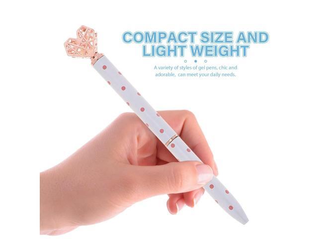5Pcs l Heart Shape Ballpoint Pens Creative Writing Pen Smooth Ink Student Office School Stationery