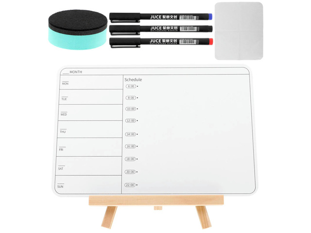 1Set Double-Sided Whiteboard Handheld Erasable Dry Erase Board for Kids Learning Fun Family Graffiti Drawing Painting Writing